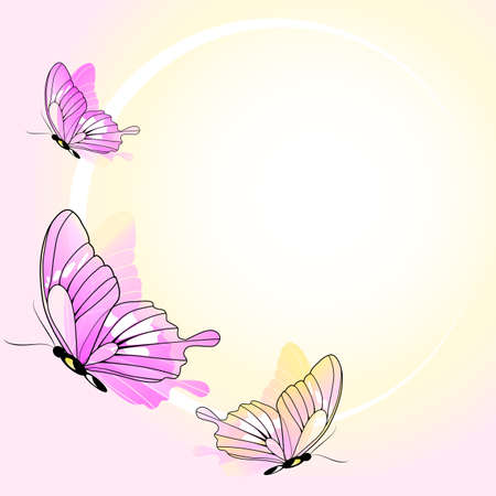 butterflies designのイラスト素材