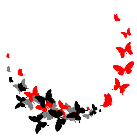 butterflies designのイラスト素材