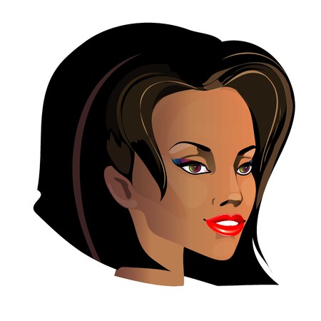 faces,hairsのイラスト素材