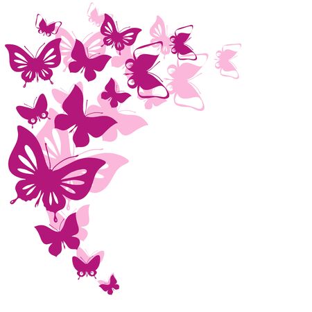 butterflies designのイラスト素材