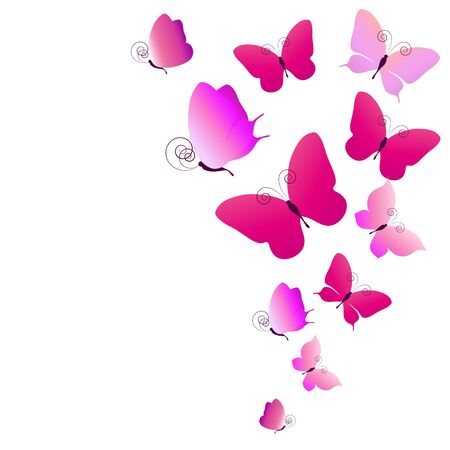 butterflies designのイラスト素材