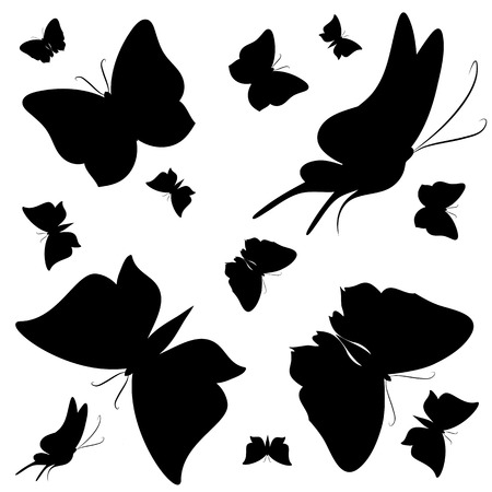 butterflies designのイラスト素材