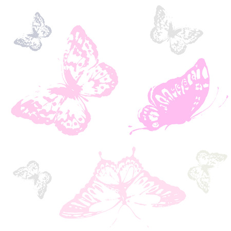 butterflies designのイラスト素材