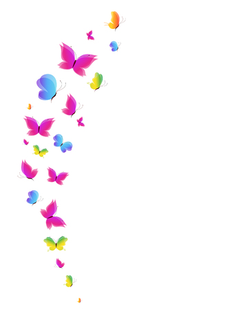 butterflies designのイラスト素材