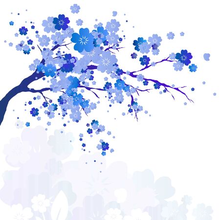 cherry branchのイラスト素材