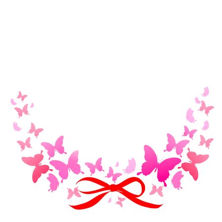 butterflies designのイラスト素材