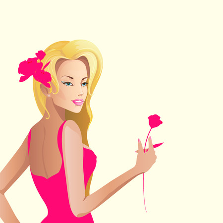 beautiful womanのイラスト素材