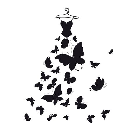 dress designのイラスト素材