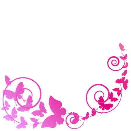 butterflies designのイラスト素材