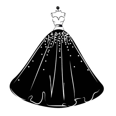 dress designのイラスト素材