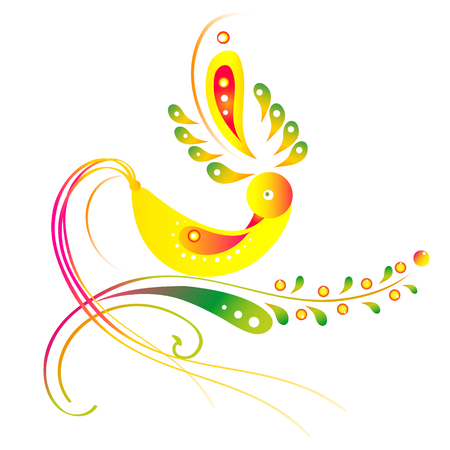 green floral cardのイラスト素材