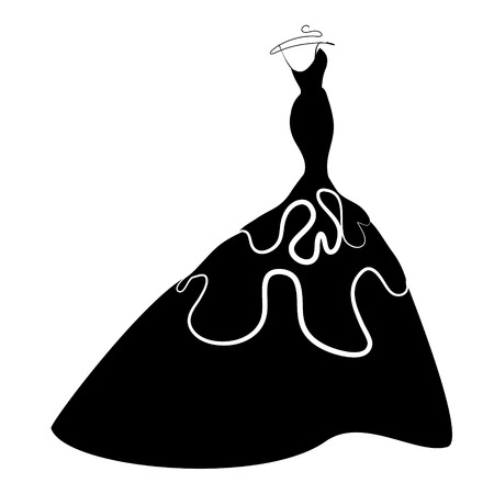 dress designのイラスト素材