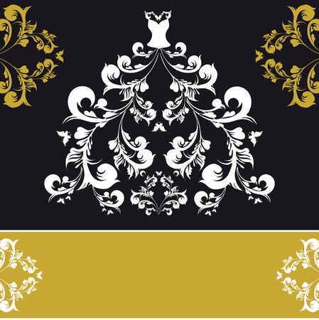 dress designのイラスト素材