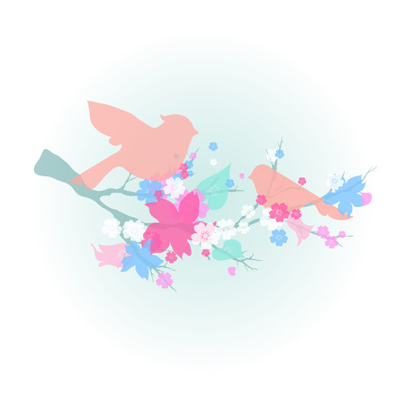 cherry branchの写真素材