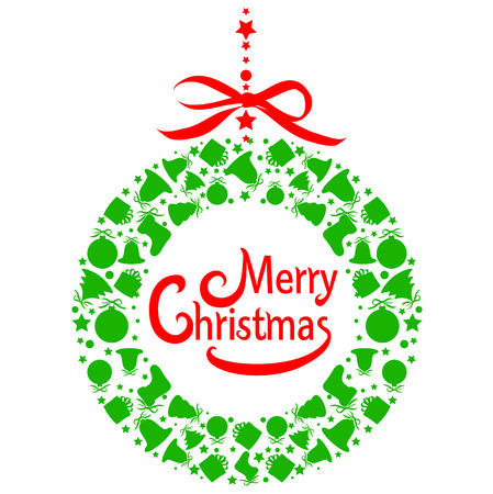 Christmas decoration illustration.のイラスト素材