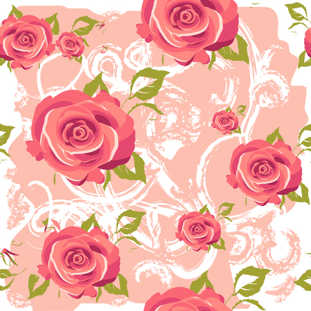 red roses, flowers, isolated on a whiteのイラスト素材