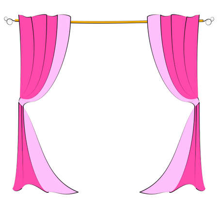 beautiful pink flowers, peonies and rosesのイラスト素材