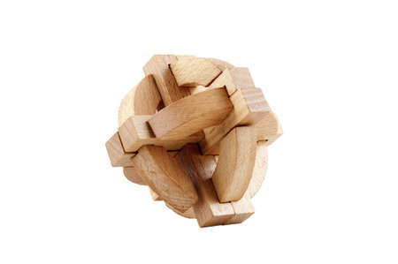 Wooden puzzleの写真素材