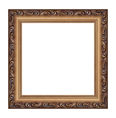old frame on a white background の写真素材