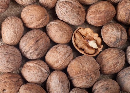 Walnuts close up 