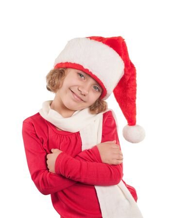 Cute little Santa Claus の写真素材