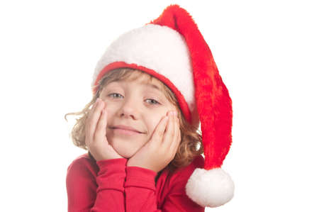 Cute little Santa Claus の写真素材
