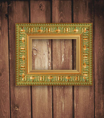 frame on the wall の写真素材