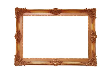 old frame on a white background の写真素材