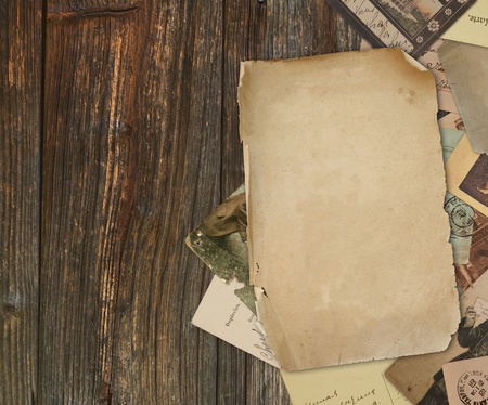 vintage background with old paperの写真素材