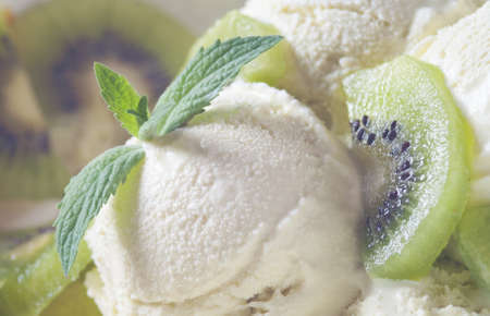  vanilla ice cream の写真素材