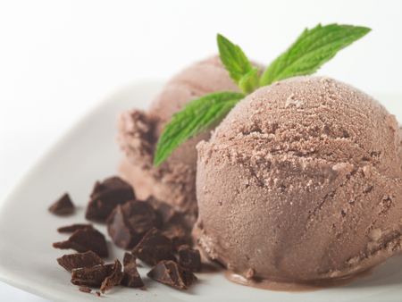 chocolate ice creamの写真素材