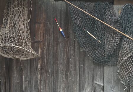 Fishing Tackle backgroundの写真素材