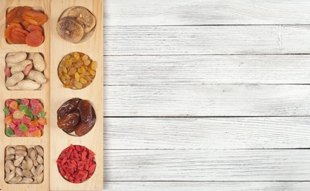 dried fruits backgroundの写真素材