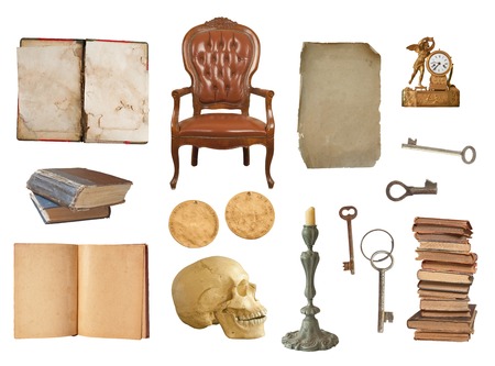 vintage setの写真素材