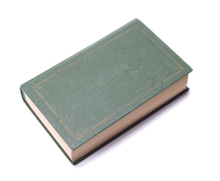 Old  book isolated on white backgroundの写真素材