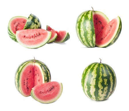 Watermelon isolated on white backgroundの写真素材