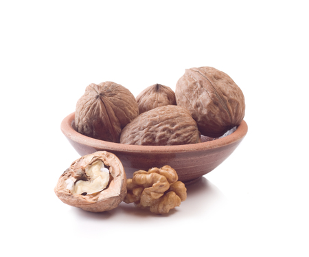 walnut  isolated on white background.