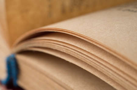 Macro photo of book sheetsの写真素材