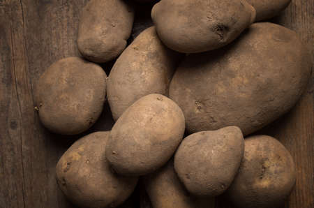 Background image of garden potatoesの写真素材