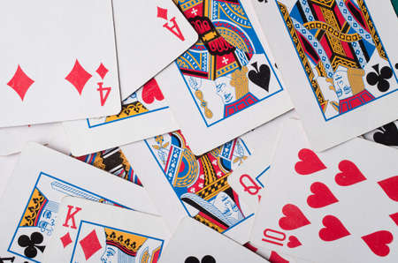 Playing card games. Cards texture.
