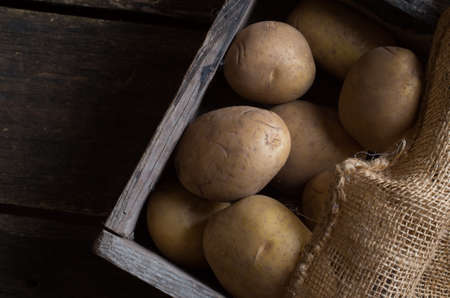 Background image of garden potatoesの写真素材