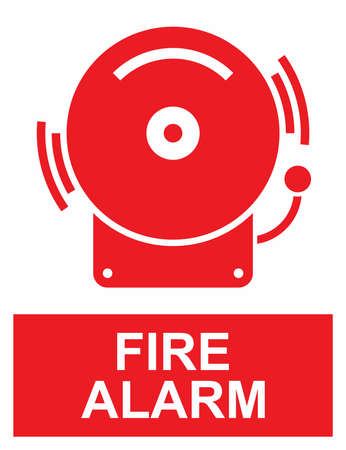 Fire alarm signのイラスト素材