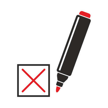 Wrong answer iconのイラスト素材