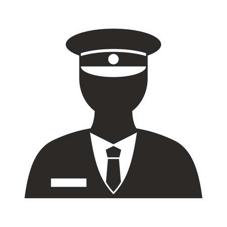 Security guard iconのイラスト素材