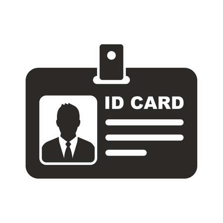 ID card iconのイラスト素材