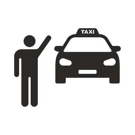 Taxi iconのイラスト素材