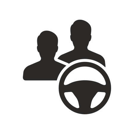 Additional driver icon vector illustration