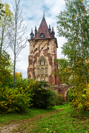 Russia. Saint Petersburg. Pushkin. Park. Chapelle.のeditorial素材