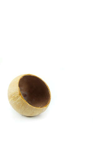 The Coconut shell on white backgroundsの写真素材