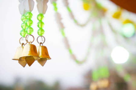 Bell beads that adorn the festival is an annual event in the country.の写真素材